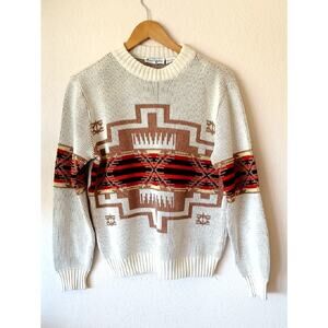 Vintage Cambridge 70s Aztec Southwestern Sweater